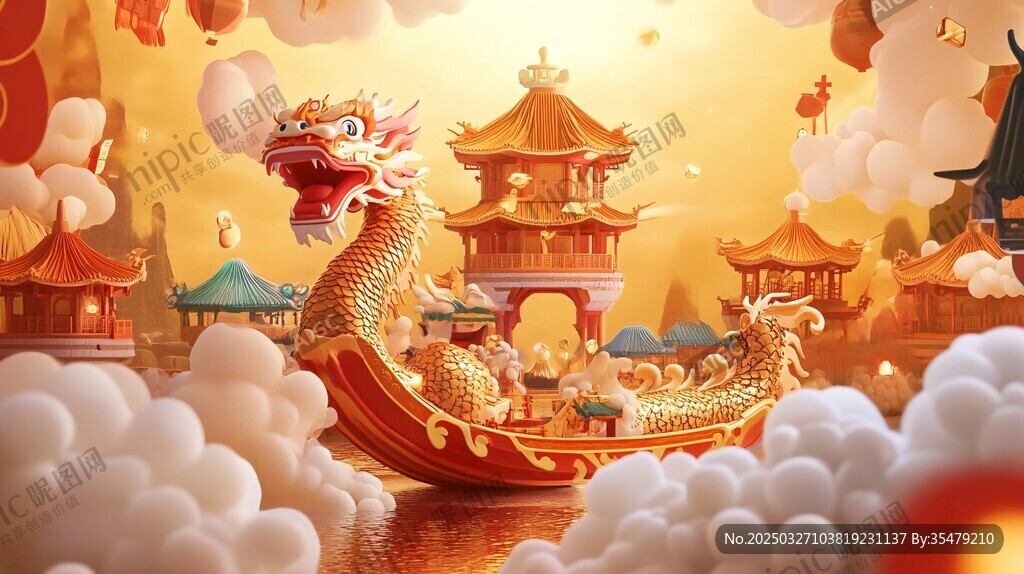 祥龍游仙境 共慶中華佳節(jié)