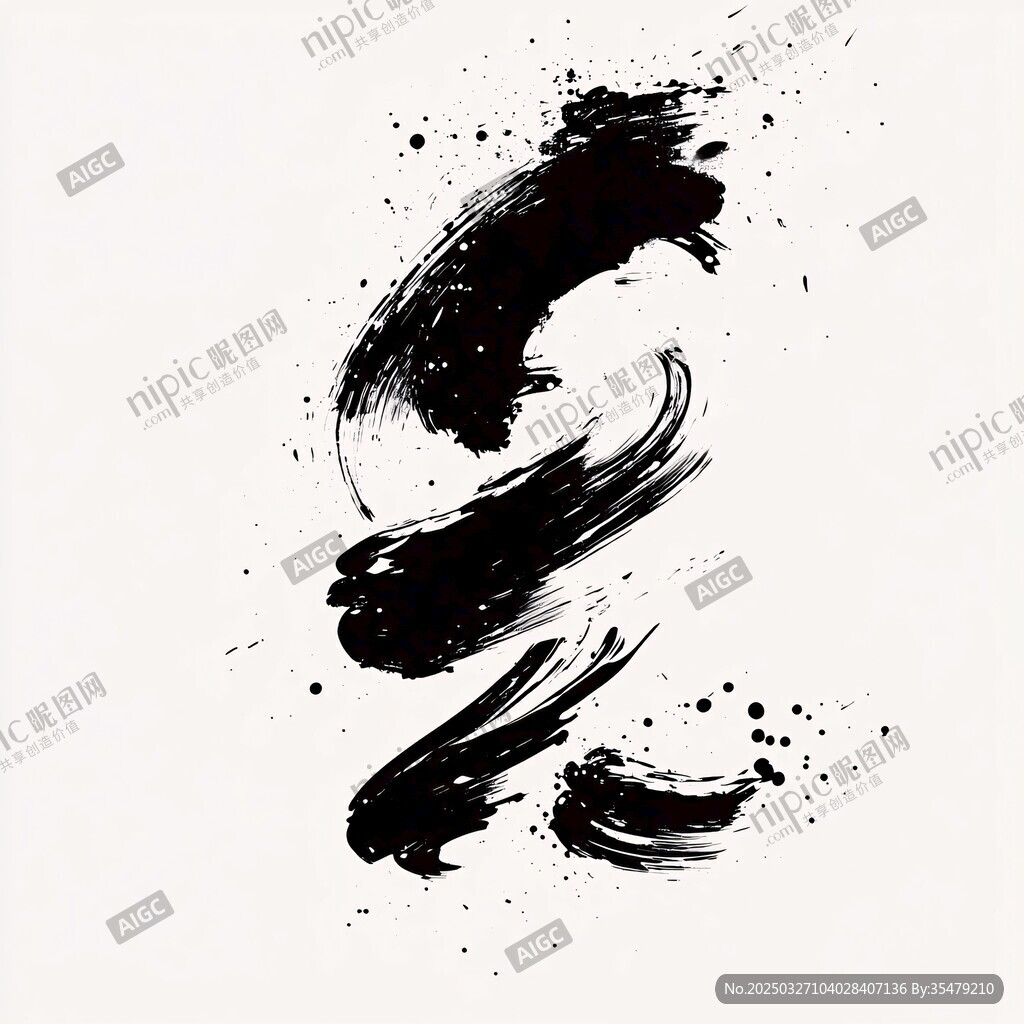 墨韻筆觸 抽象藝術元素