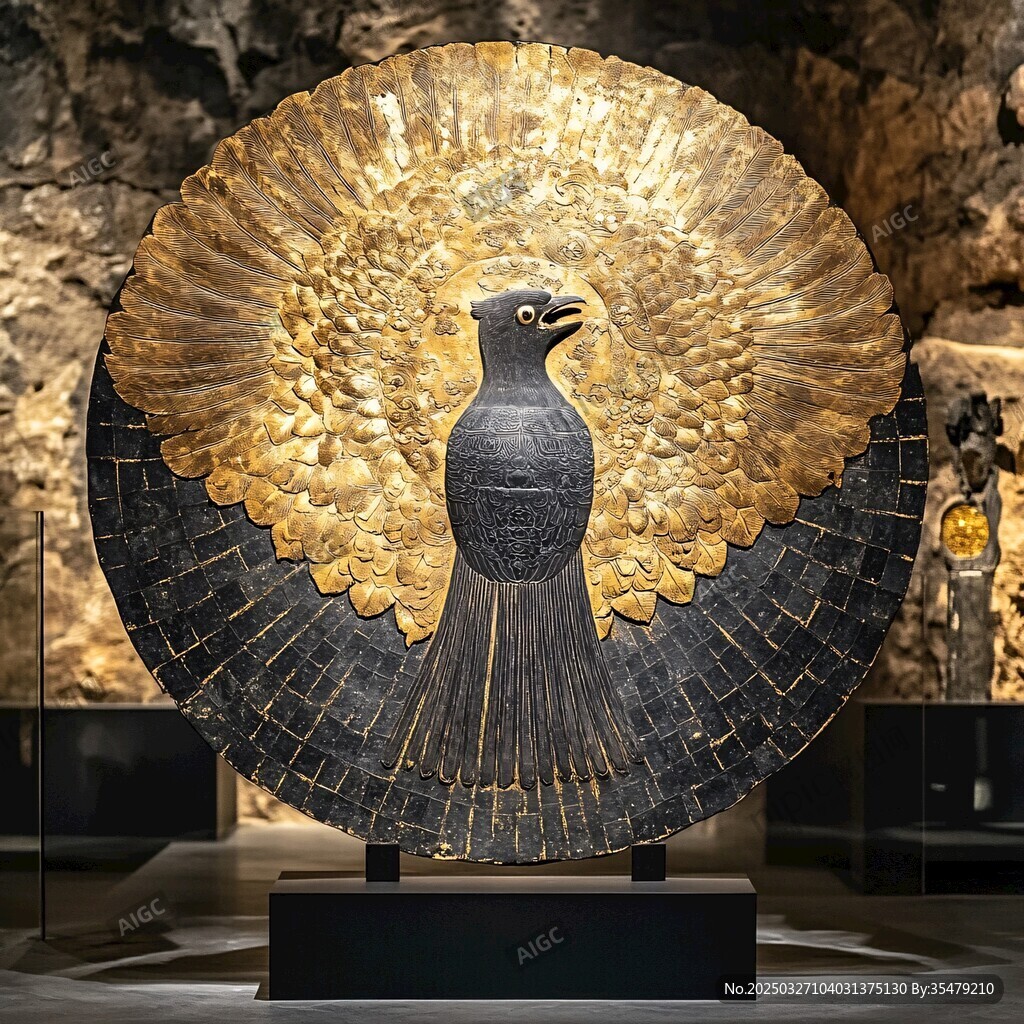 金翅神鳥青銅藝術品展示