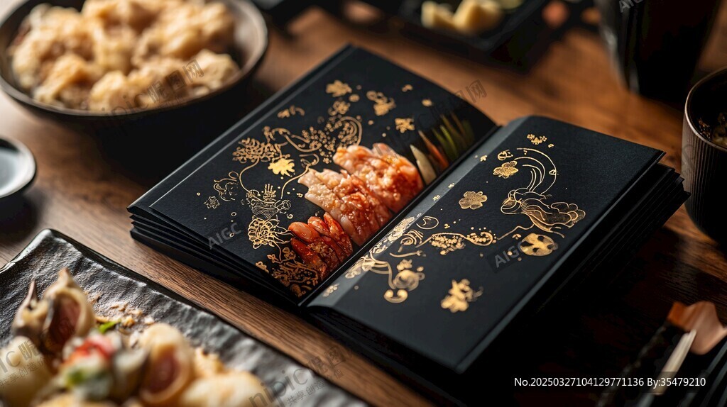 日式黑金風(fēng)精致料理菜單