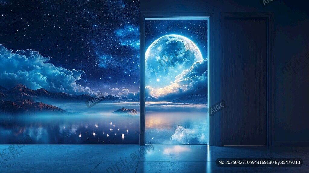夢幻之門開啟奇幻星空景