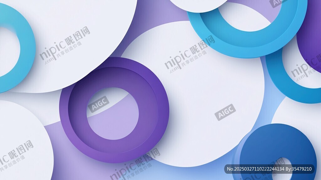多彩圓環(huán)抽象背景圖案