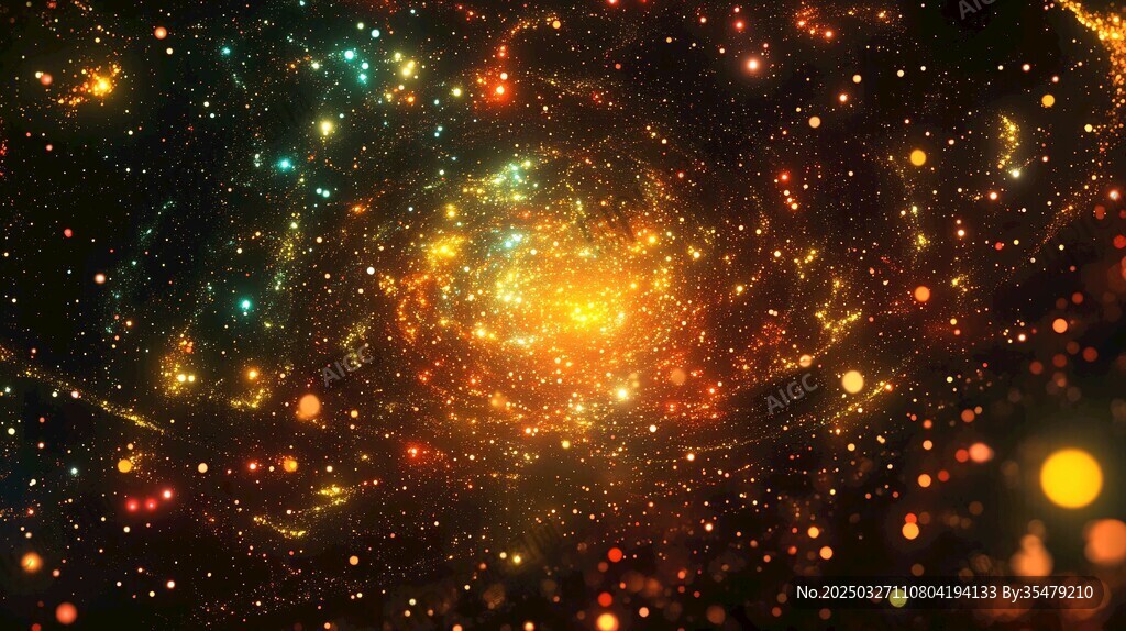 璀璨星系宇宙絢麗景象