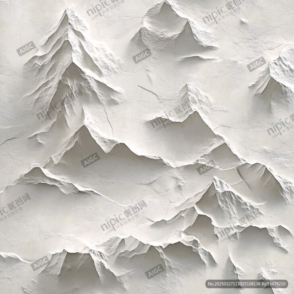 立體白色山巒紋理背景圖