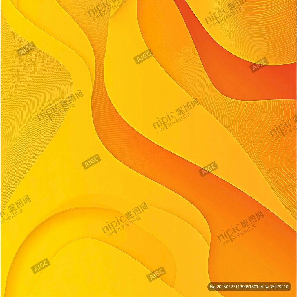 動(dòng)感黃橙漸變流體背景圖