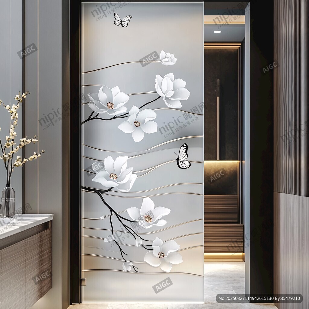 玉蘭花藝玄關(guān) 雅致之景