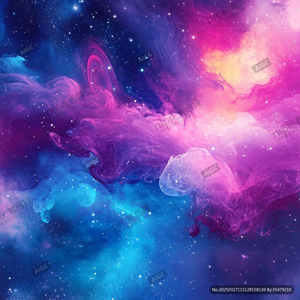 夢幻絢麗的宇宙星云圖景