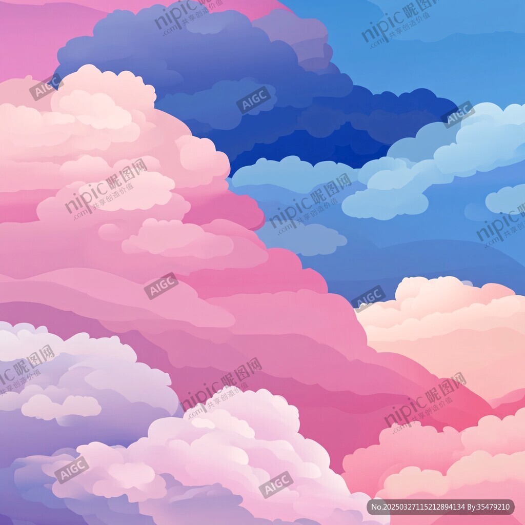 夢幻多彩云端美景