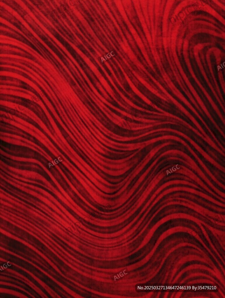 紅色動感波浪紋理圖案