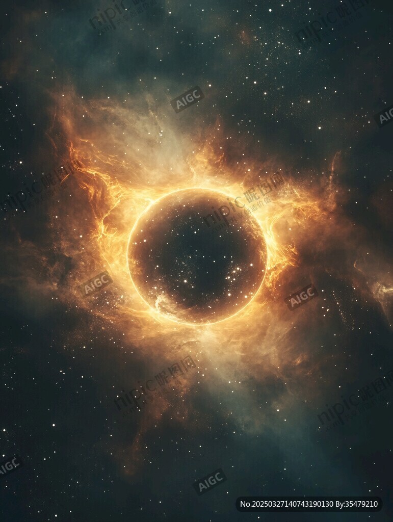 宇宙黑洞壯麗景象