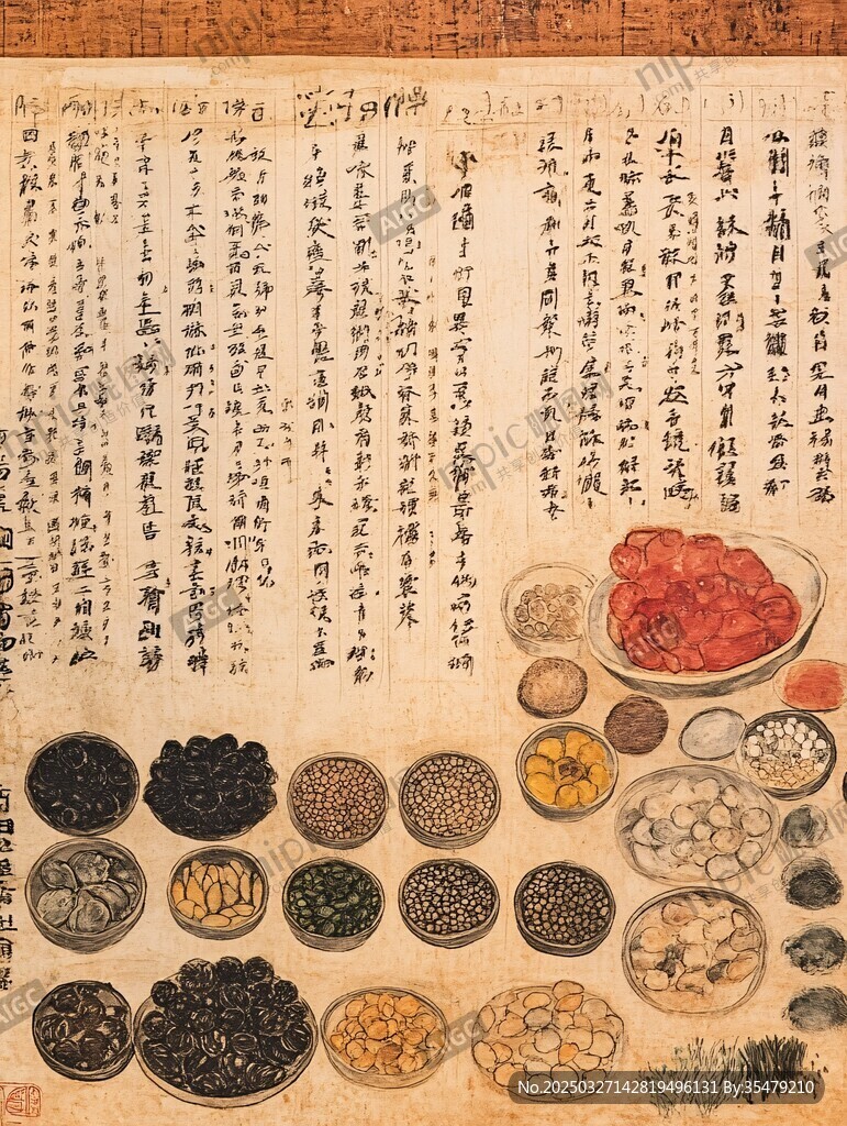 古代中藥圖鑒與多樣藥材