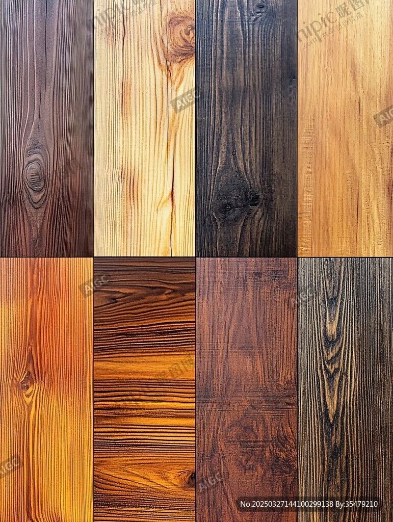 多樣木紋紋理素材展示