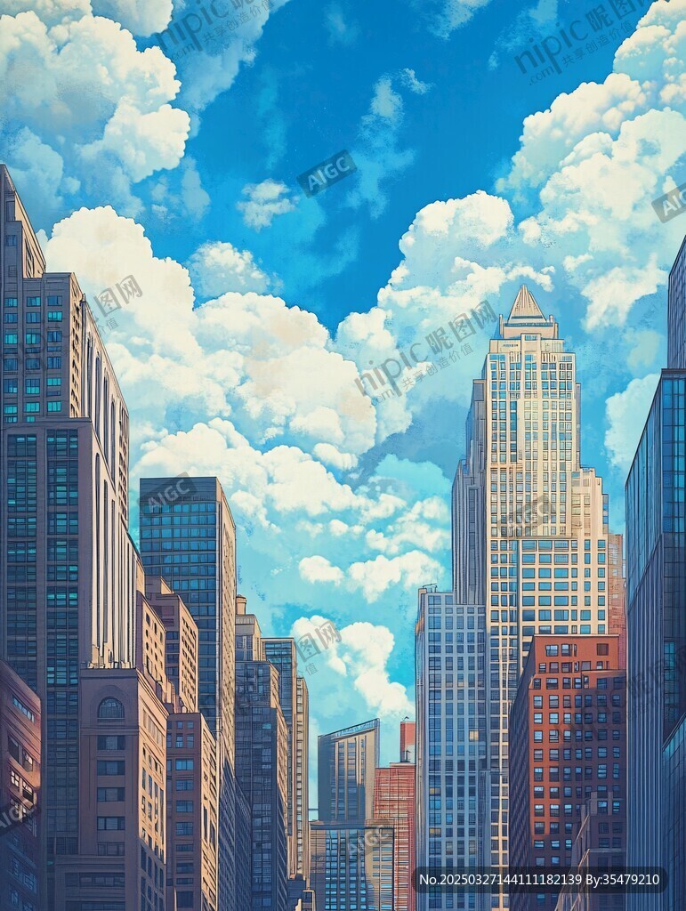 都市天際線 夢(mèng)幻云端之景