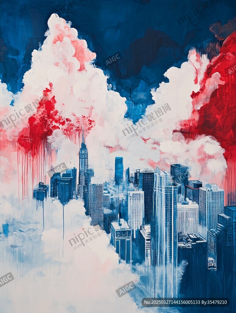 夢幻都市云端景象