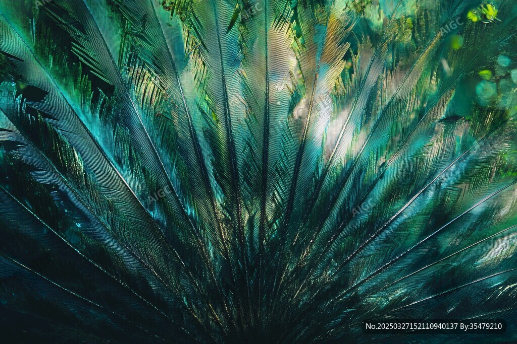 夢幻翠綠植物光影美景