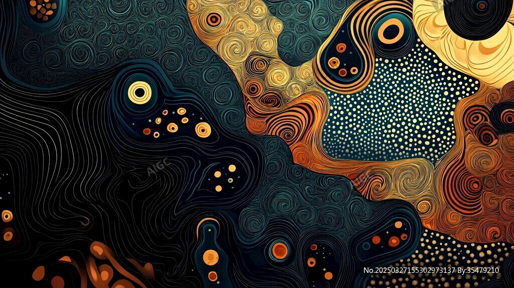 抽象奇幻紋理藝術(shù)圖案
