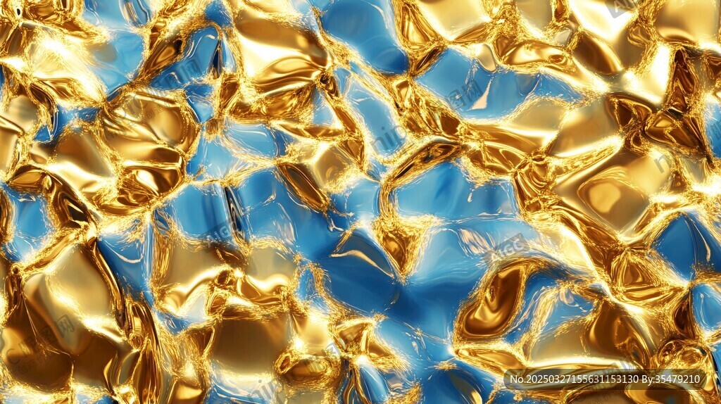 金色褶皺質(zhì)感背景紋理