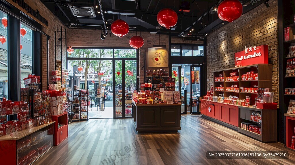 喜慶中式風格的零售店鋪