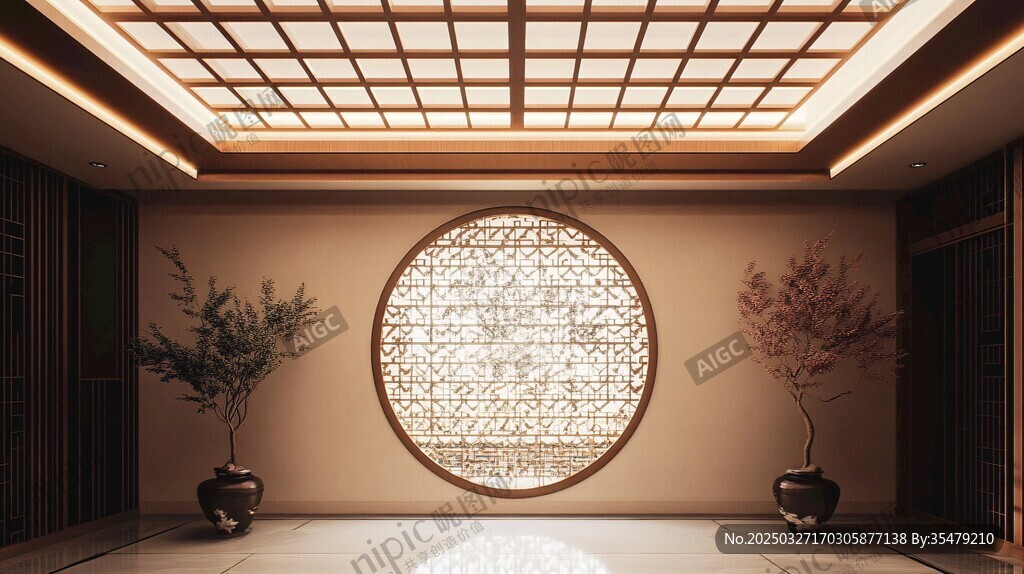 中式典雅室內空間景觀