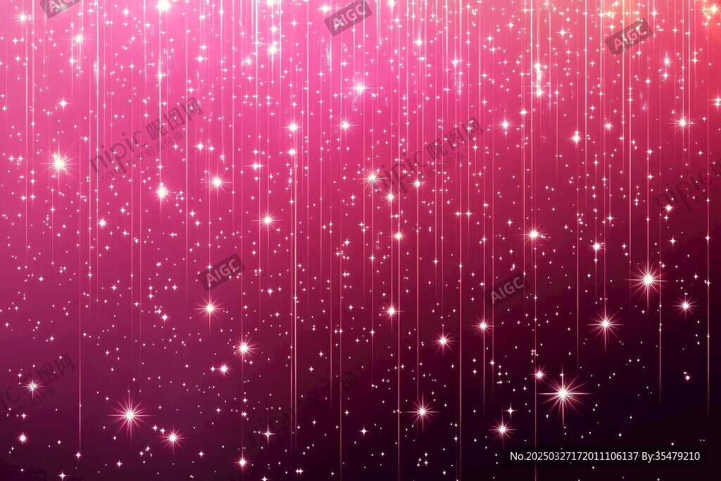 夢(mèng)幻粉色星光背景圖