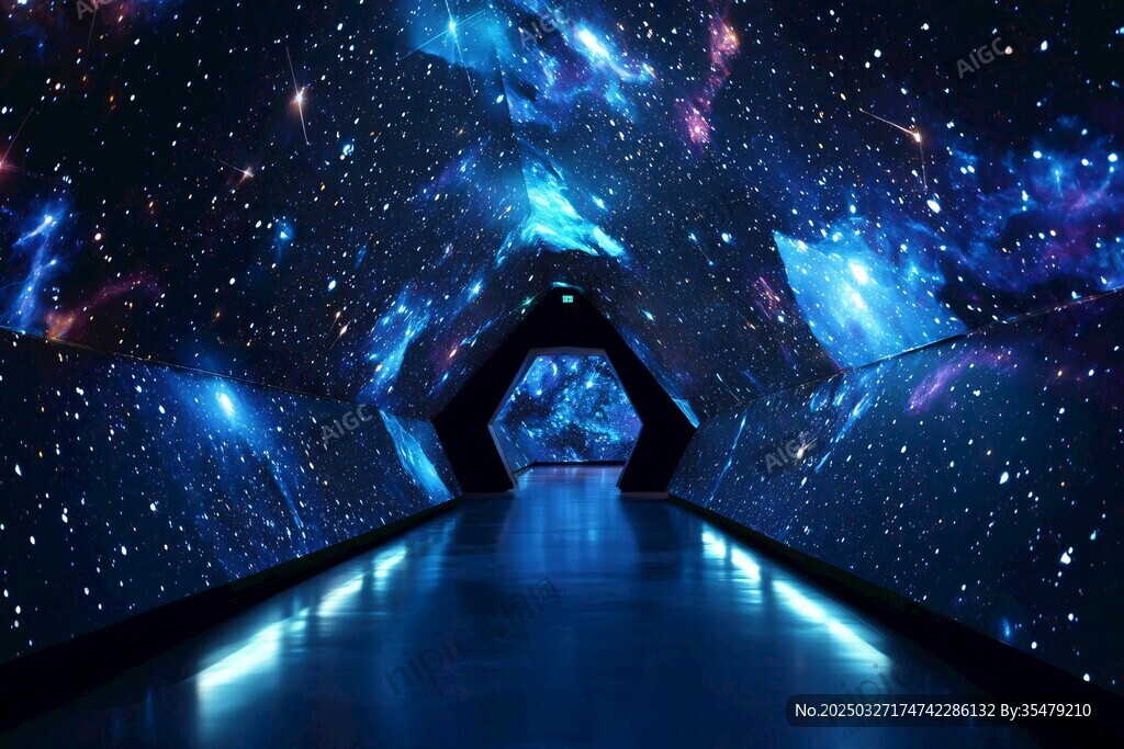 夢幻星空隧道 科技感十足