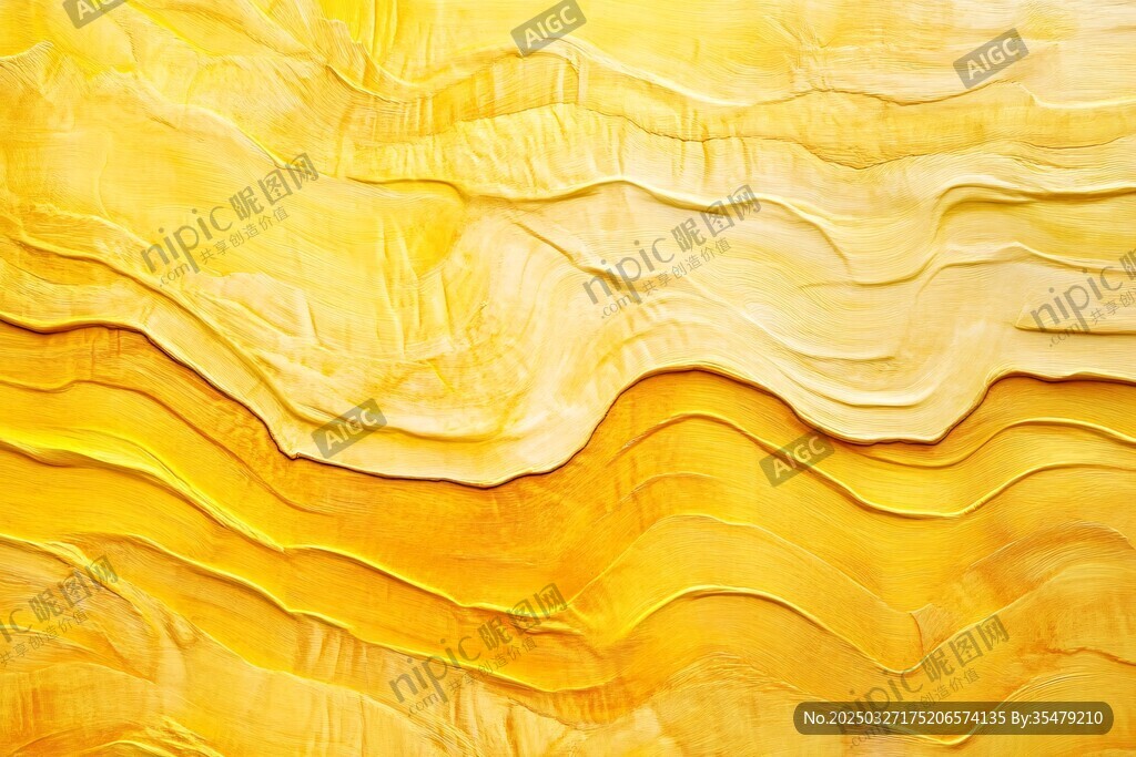 金黃波浪紋理藝術(shù)背景