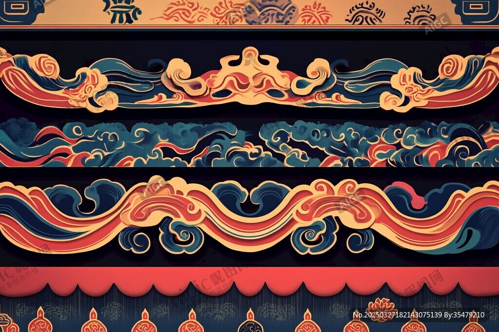 中式傳統古典花紋圖案集