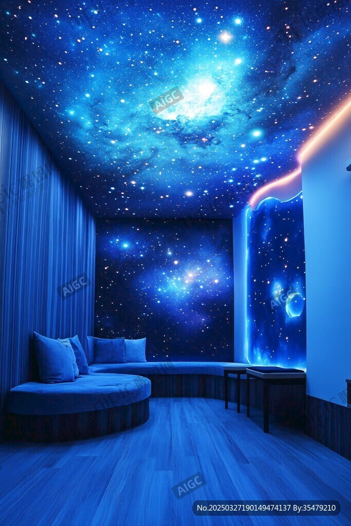 夢幻星空主題室內空間