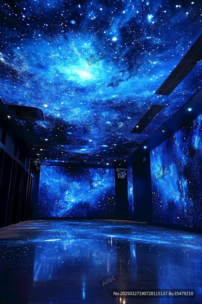 夢幻星空室內場景空間