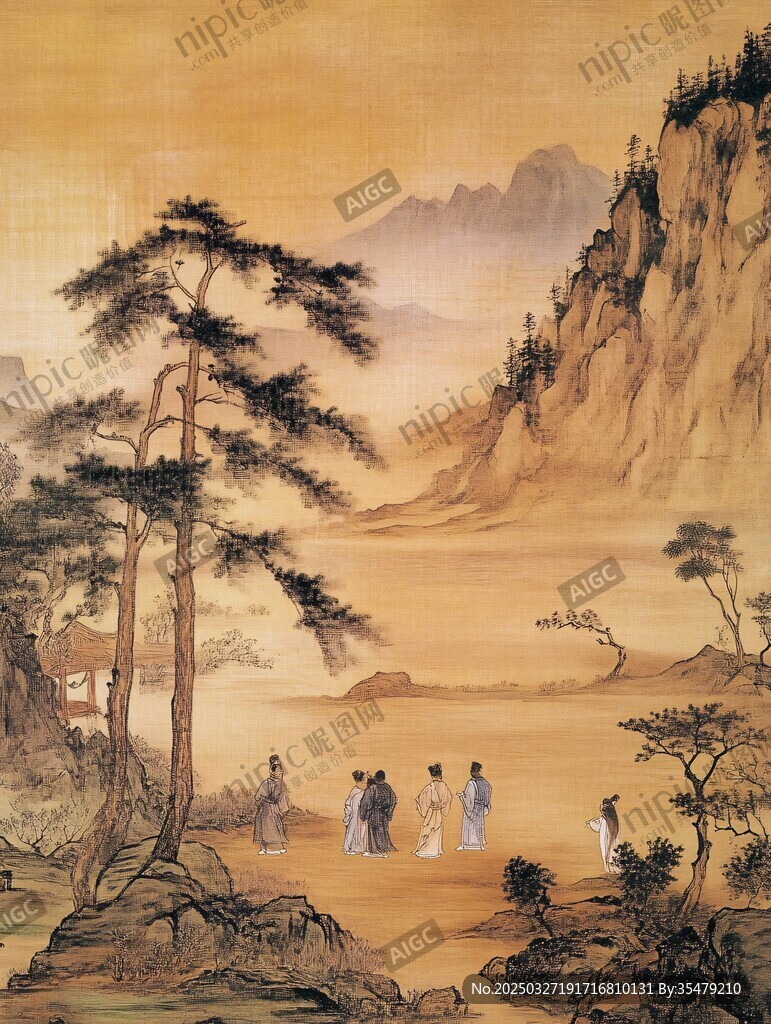 古人山水雅聚圖