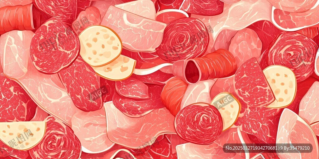 多彩美味肉制品集合