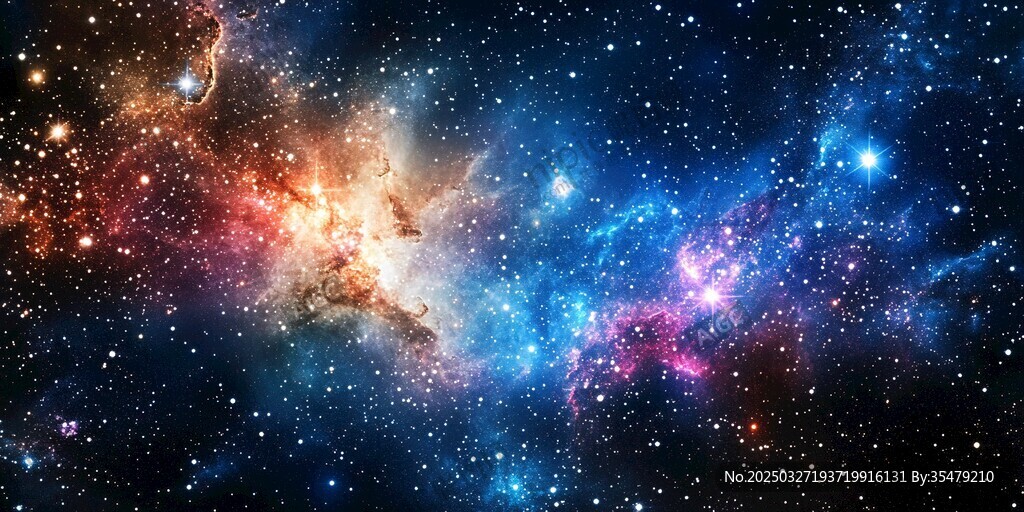 夢幻絢麗的璀璨宇宙景觀