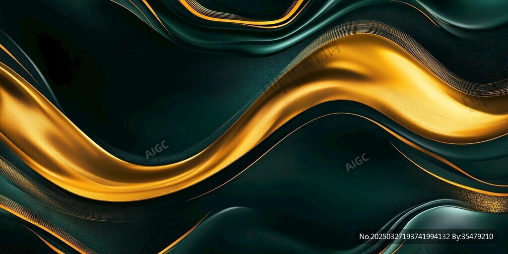 黑金流動波紋背景圖案