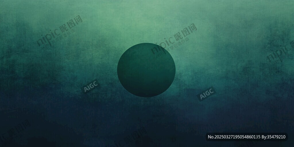 神秘綠調(diào)中的懸浮球體