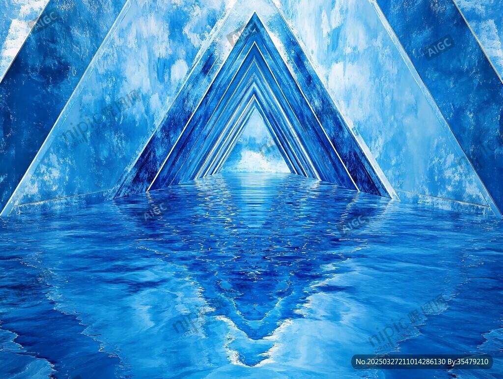藍色三角水境夢幻景觀