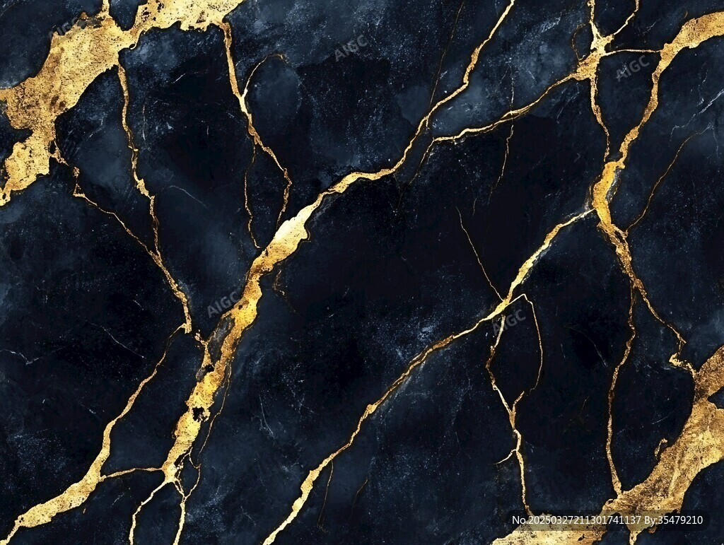 黑金大理石紋理背景圖