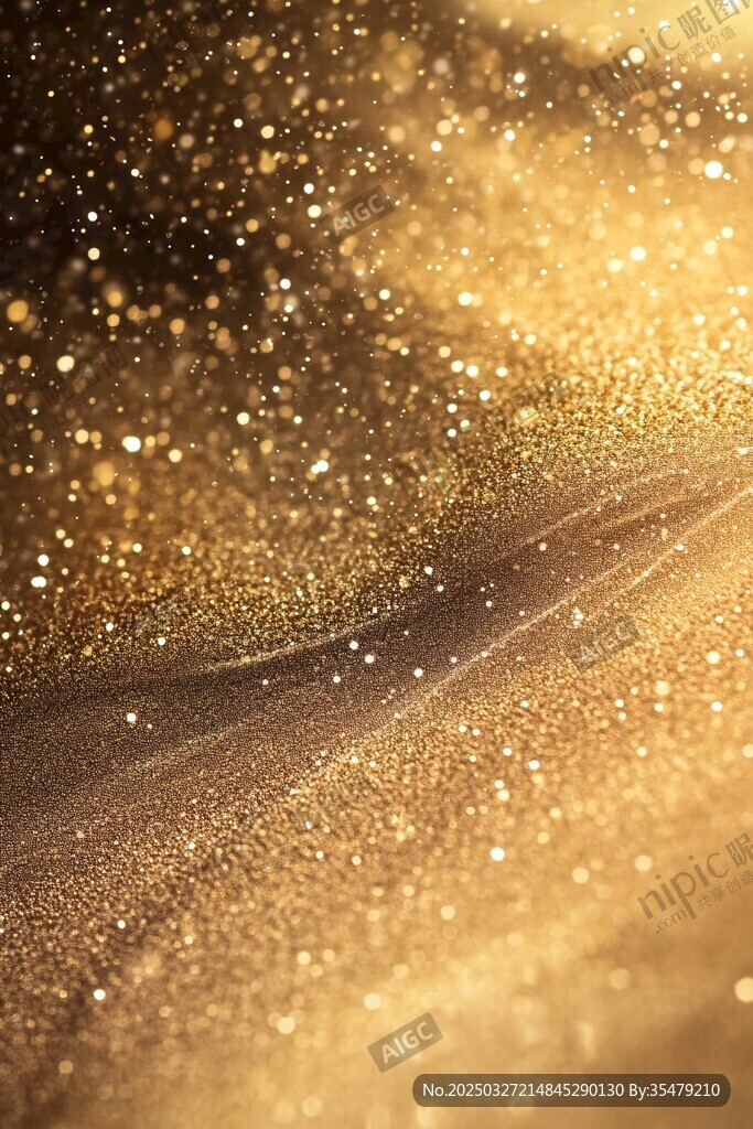金色夢幻閃光背景紋理