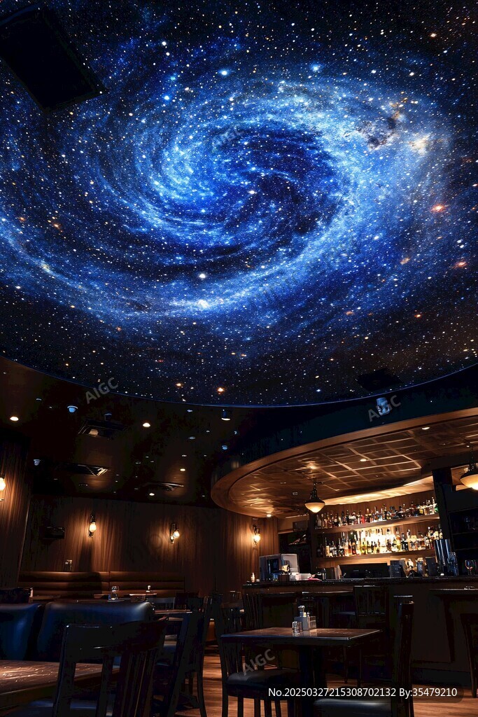 星空主題餐廳夢幻天花板