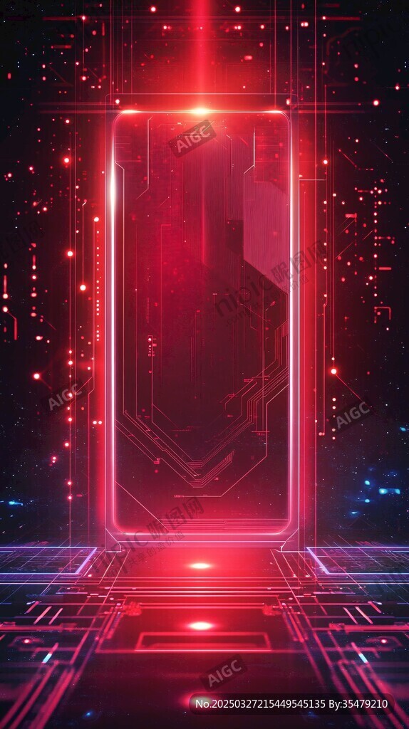未來(lái)科技感的神秘?cái)?shù)字之門