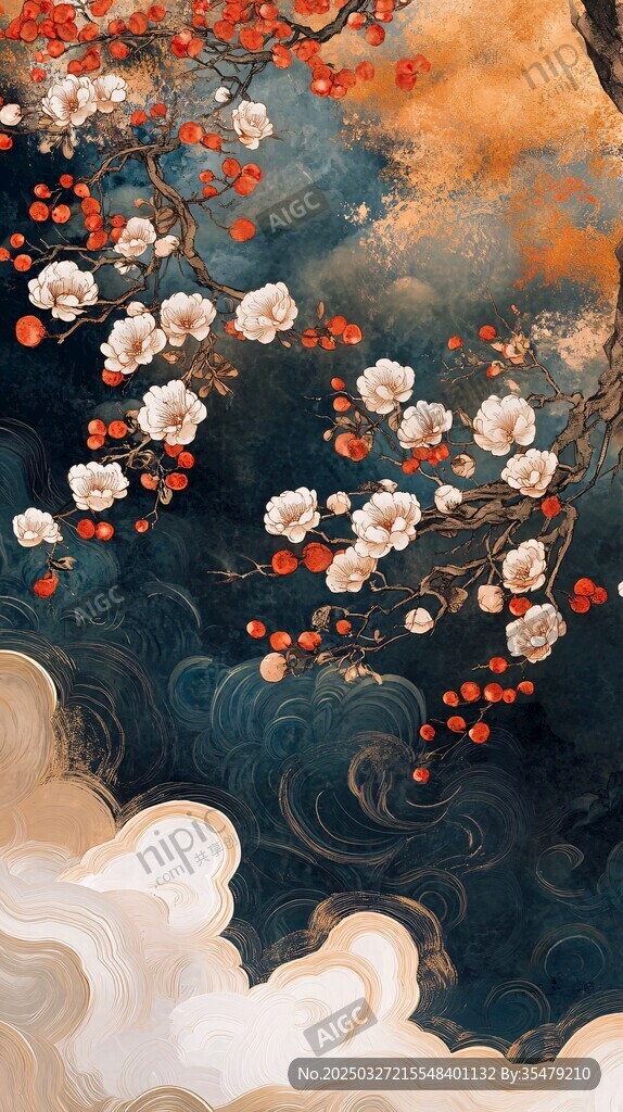梅綻云海間 古韻悠然