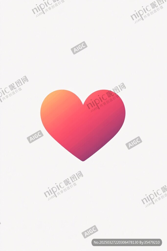 漸變愛心圖標