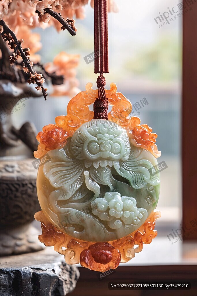 翡翠金魚吊墜 精致工藝