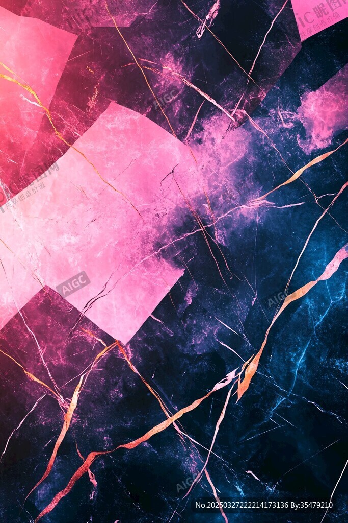 夢(mèng)幻炫彩幾何大理石紋理