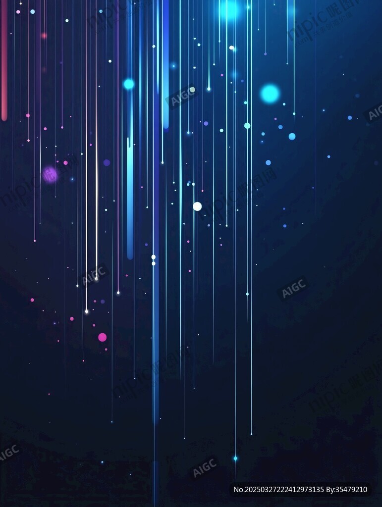 夢幻流光溢彩粒子背景圖