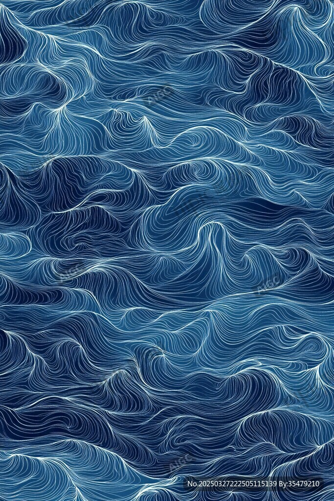 藍(lán)色波浪紋理圖案背景