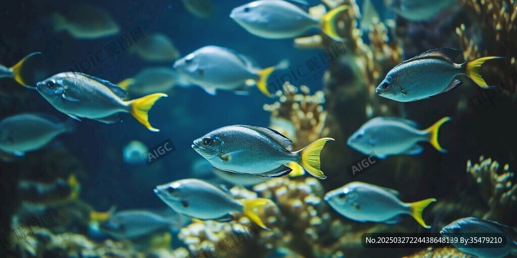 海底群魚共舞的夢幻景象