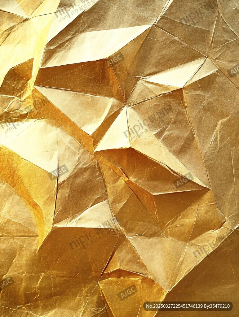 金色褶皺質(zhì)感紋理背景圖