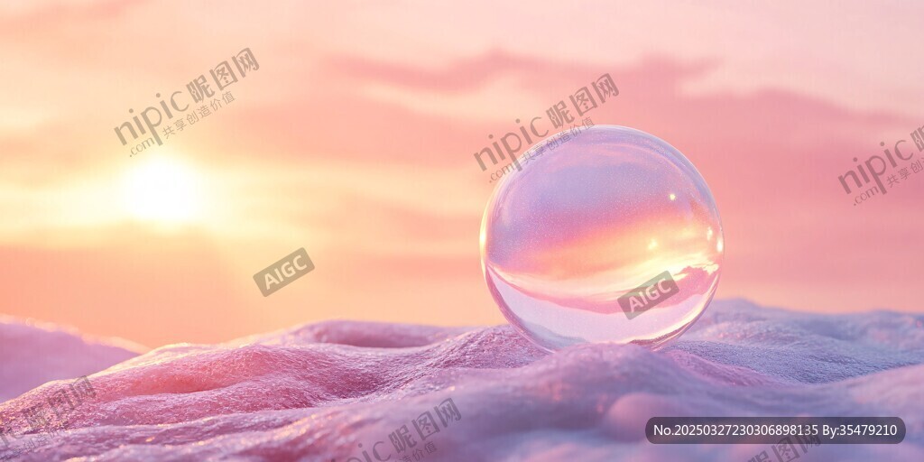 夕陽下的夢幻水晶球