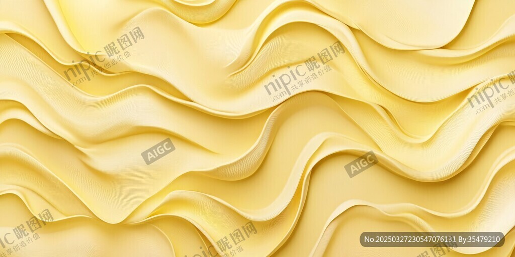 金黃波浪紋理背景圖