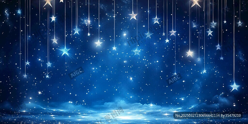 夢(mèng)幻星空閃爍浪漫背景
